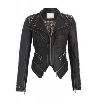 Women Leather Blazer